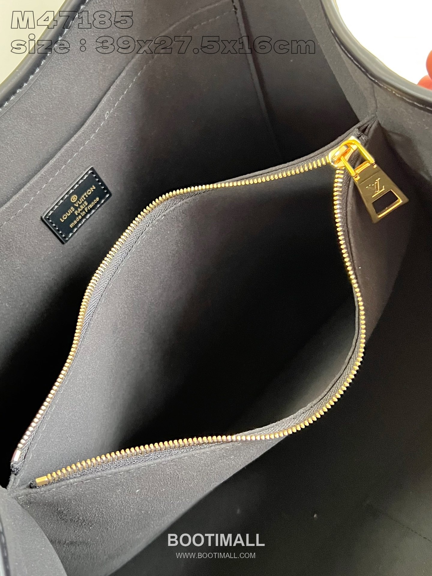Louis Vuitton Babylone Tote MM Grained Calfskin Leather Shoulder Bag with Zip Compartment Detail 루이비통 바빌론 토트 MM 카프스킨 레더 지퍼 컴파트먼트 숄더 토트백 M47185 39cm 7