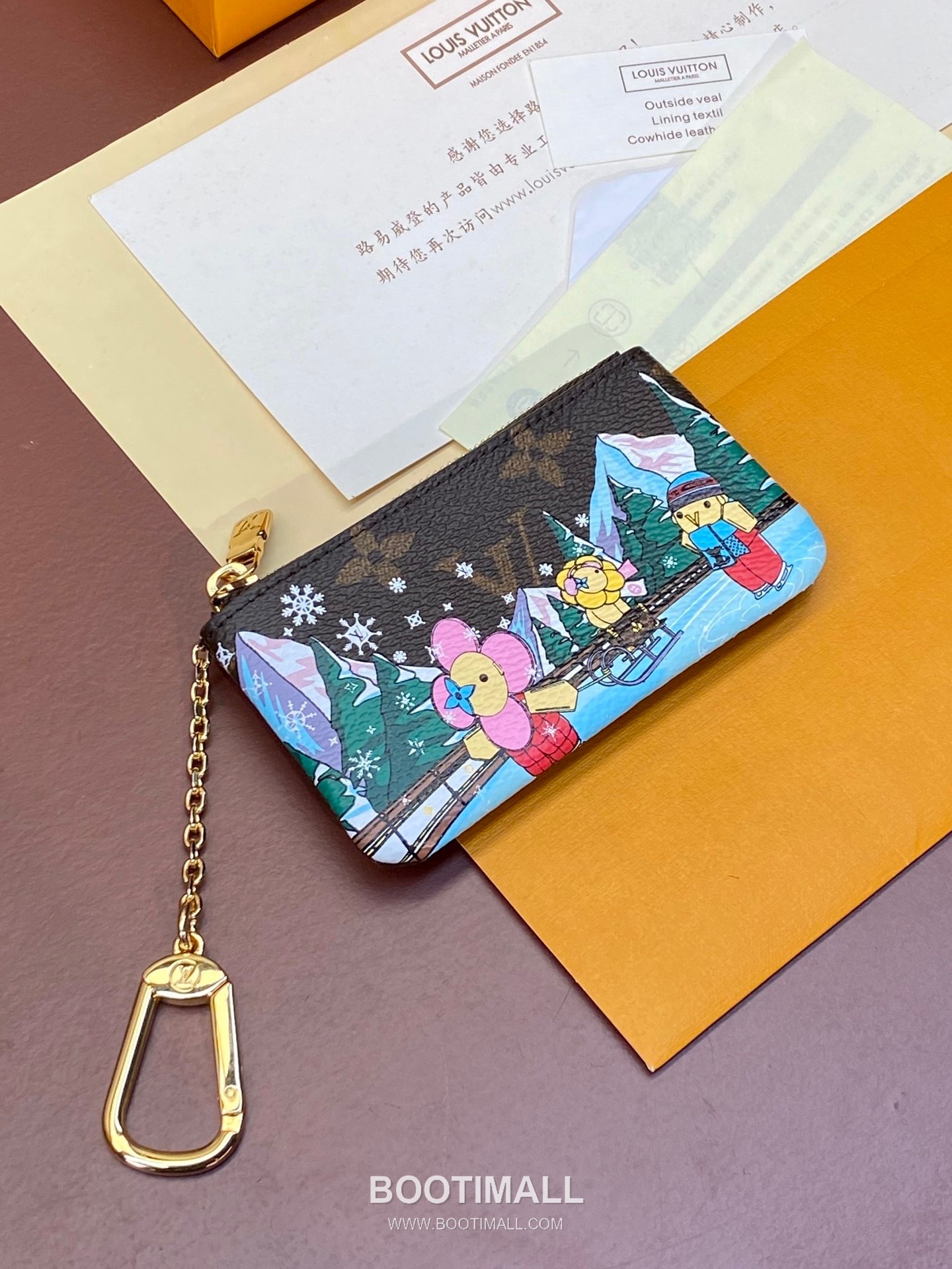 Louis Vuitton Key Pouch Monogram Canvas Wallet with Key Ring Detail 루이비통 키 파우치 모노그램 캔버스 키링 카드지갑 M82620 12cm 3