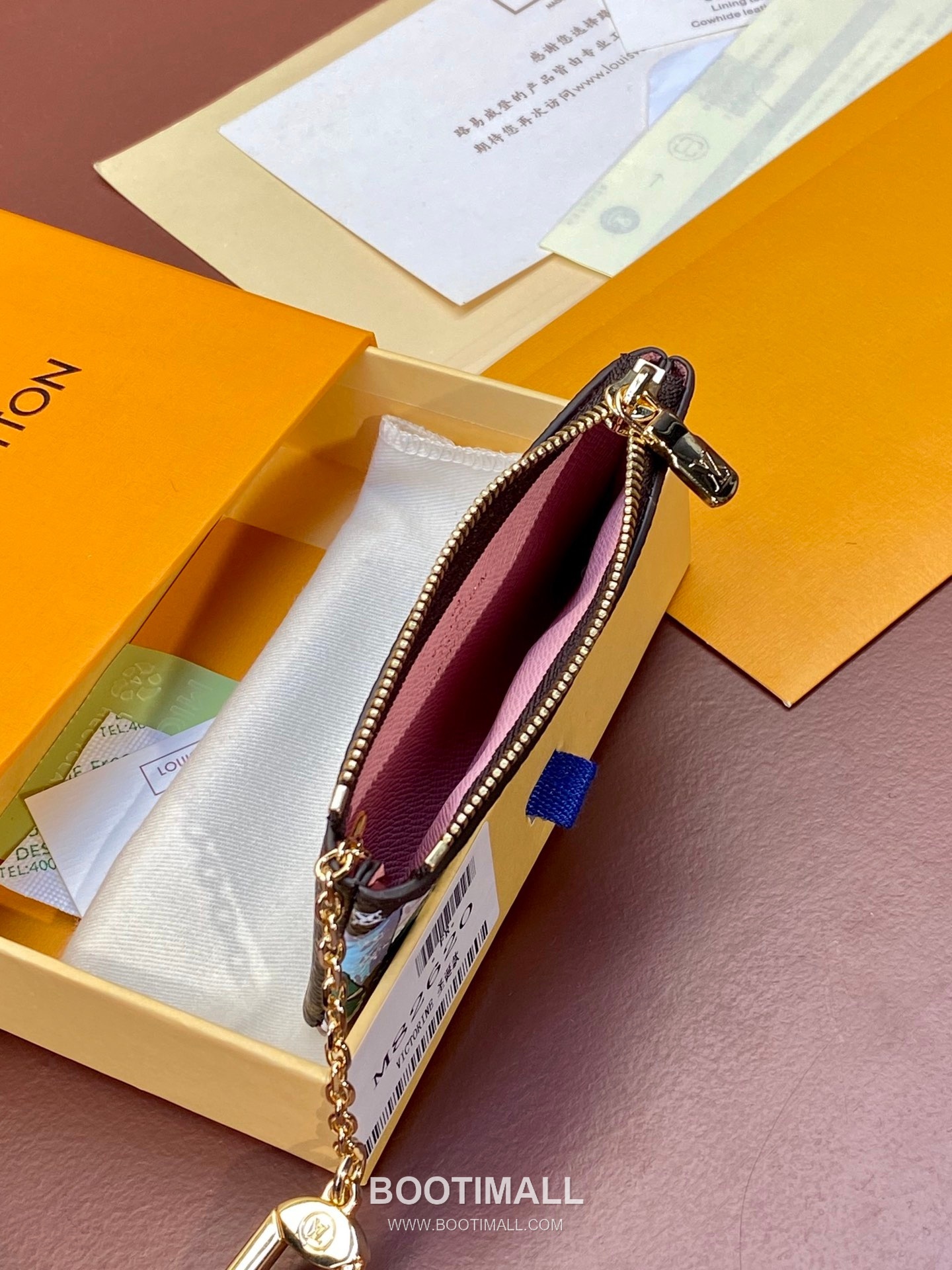 Louis Vuitton Key Pouch Monogram Canvas Wallet with Key Ring Detail 루이비통 키 파우치 모노그램 캔버스 키링 카드지갑 M82620 12cm 4