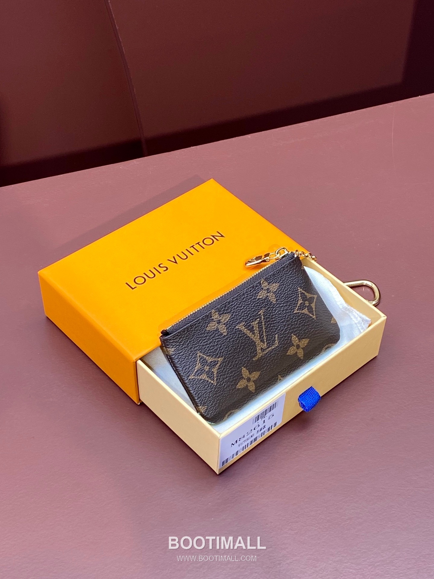 Louis Vuitton Key Pouch Monogram Canvas Wallet with Key Ring Detail 루이비통 키 파우치 모노그램 캔버스 키링 카드지갑 M82615 12cm 2