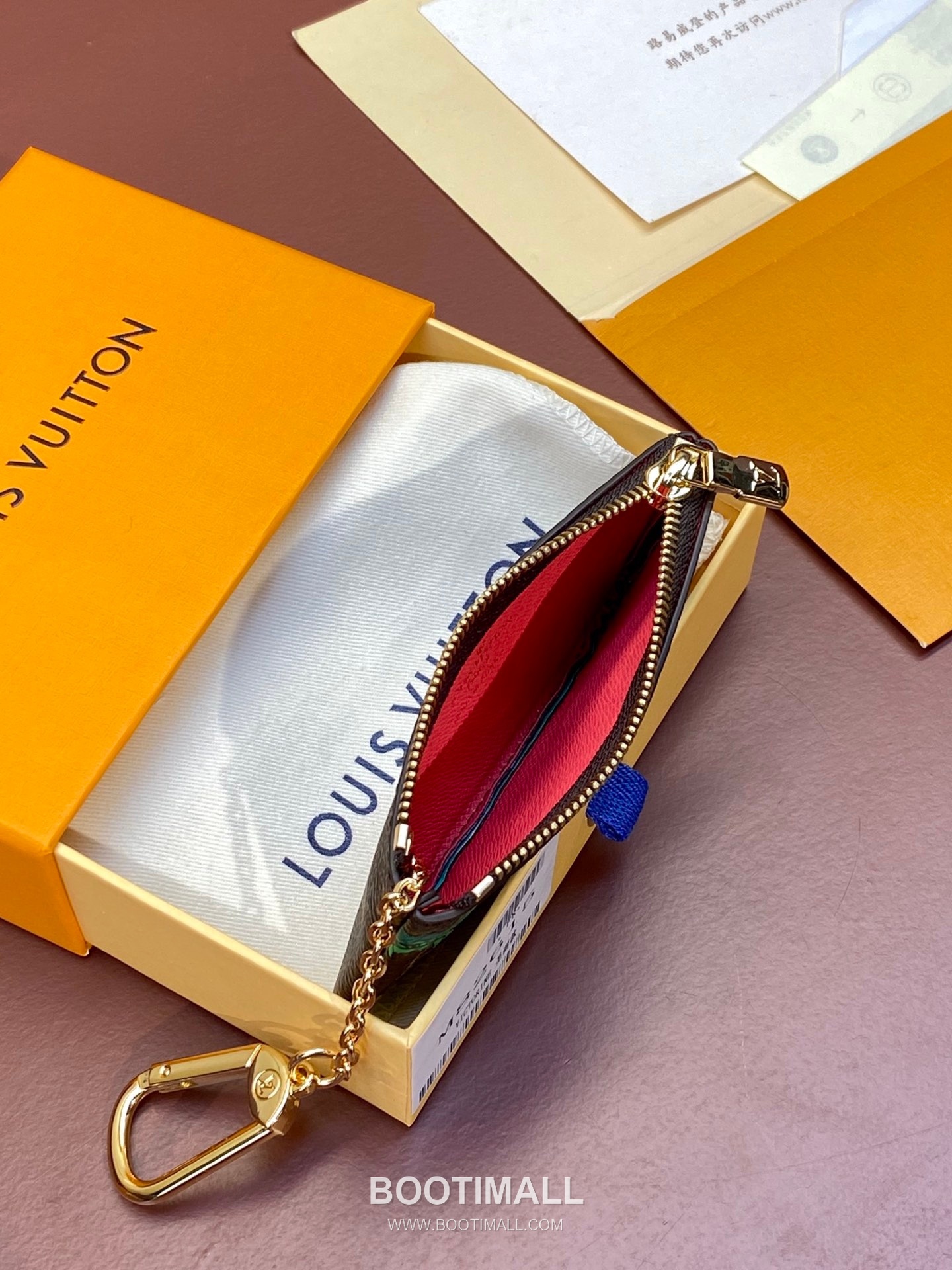 Louis Vuitton Key Pouch Monogram Canvas Wallet with Key Ring Detail 루이비통 키 파우치 모노그램 캔버스 키링 카드지갑 M82615 12cm 4