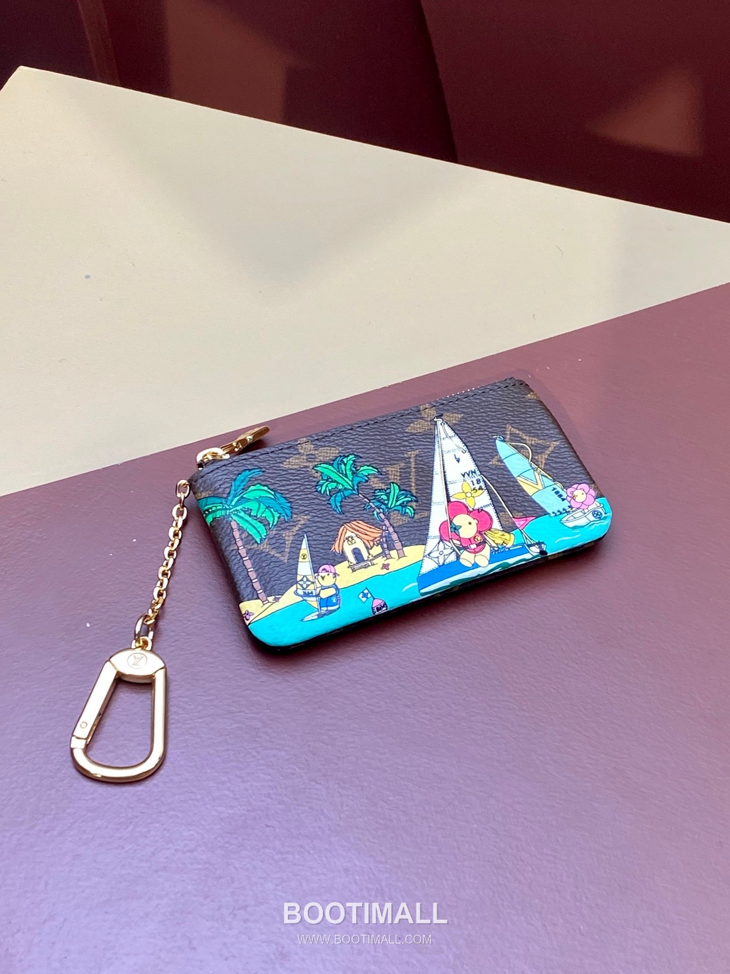 Louis Vuitton Key Pouch Monogram Canvas Wallet with Key Ring Detail 루이비통 키 파우치 모노그램 캔버스 키링 카드지갑 M82615 12cm 9