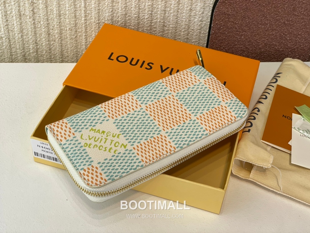 Louis Vuitton Zippy Wallet Vertical Damier Heritage Coated Canvas Wallet with Zip Detail 루이비통 지피 월렛 버티컬 다미에 헤리티지 코팅 캔버스 지퍼 장지갑 N40675 20cm 3