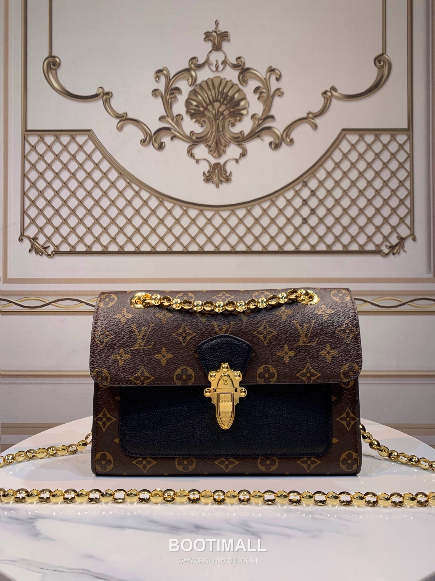 Louis Vuitton Monogram Canvas Calfskin Leather Shoulder Tote Bag with Strap Detail 루이비통 모노그램 캔버스 카프스킨 브라운 토트 숄더백 M41730 27cm 1