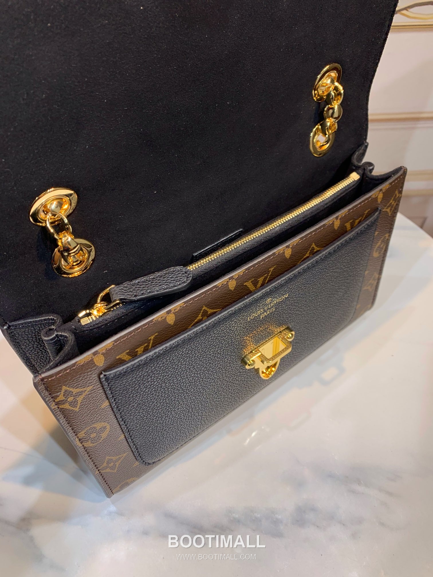 Louis Vuitton Monogram Canvas Calfskin Leather Shoulder Tote Bag with Strap Detail 루이비통 모노그램 캔버스 카프스킨 브라운 토트 숄더백 M41730 27cm 8