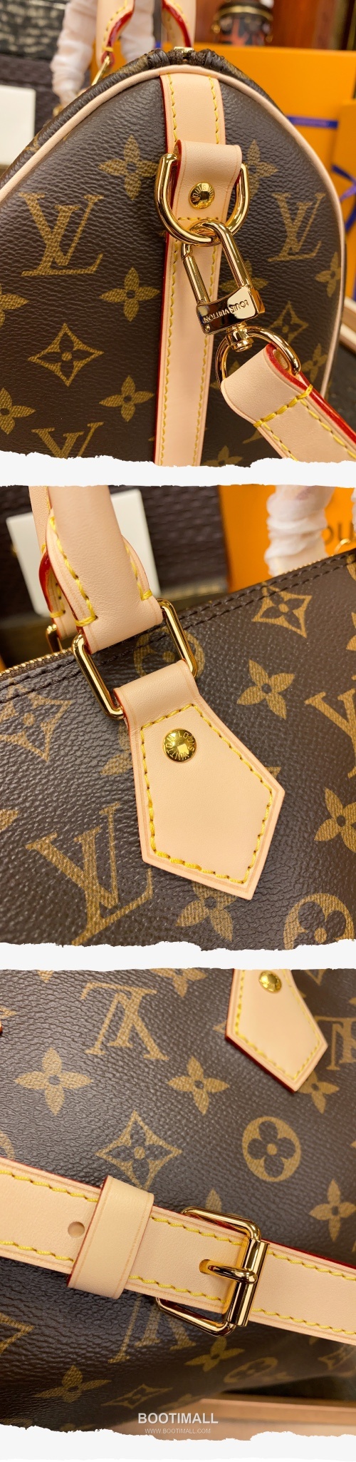 Louis Vuitton Speedy Bandouliere 25 Monogram Canvas Leather Top Handle Shoulder Bag with Lock Detail 루이비통 스피디 반둘리에 25 모노그램 캔버스 락장식 토트 숄더백 M41113 25cm 7