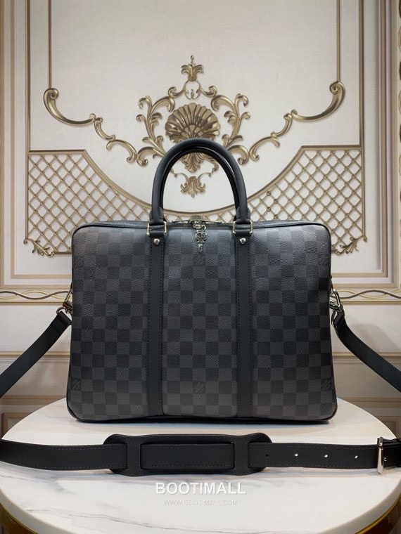 Louis Vuitton Porte Documents Voyage Monogram Macassar Canvas Briefcase with Zip Detail 루이비통 포르트 도큐먼트 보야주 모노그램 마카사르 캔버스 지퍼 브리프케이스 N41478 37cm 1