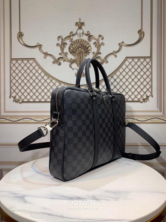 Louis Vuitton Porte Documents Voyage Monogram Macassar Canvas Briefcase with Zip Detail 루이비통 포르트 도큐먼트 보야주 모노그램 마카사르 캔버스 지퍼 브리프케이스 N41478 37cm 2