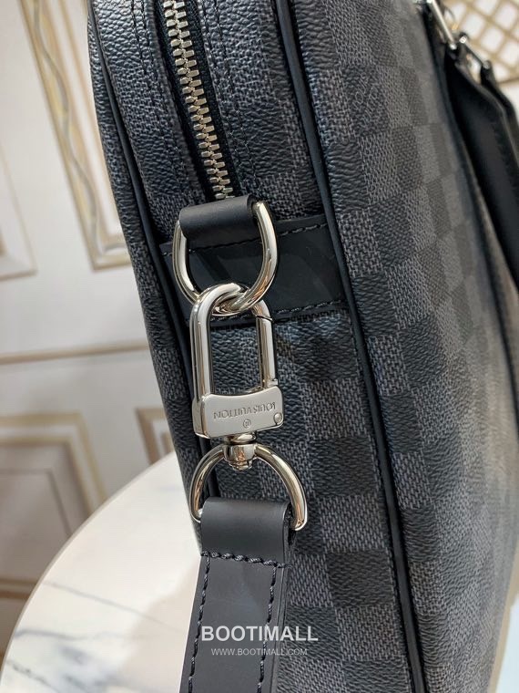 Louis Vuitton Porte Documents Voyage Monogram Macassar Canvas Briefcase with Zip Detail 루이비통 포르트 도큐먼트 보야주 모노그램 마카사르 캔버스 지퍼 브리프케이스 N41478 37cm 4