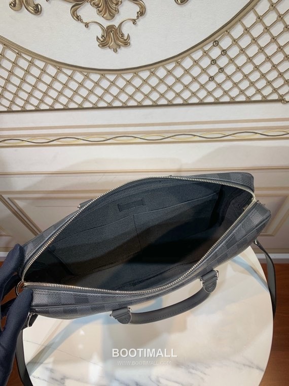 Louis Vuitton Porte Documents Voyage Monogram Macassar Canvas Briefcase with Zip Detail 루이비통 포르트 도큐먼트 보야주 모노그램 마카사르 캔버스 지퍼 브리프케이스 N41478 37cm 7