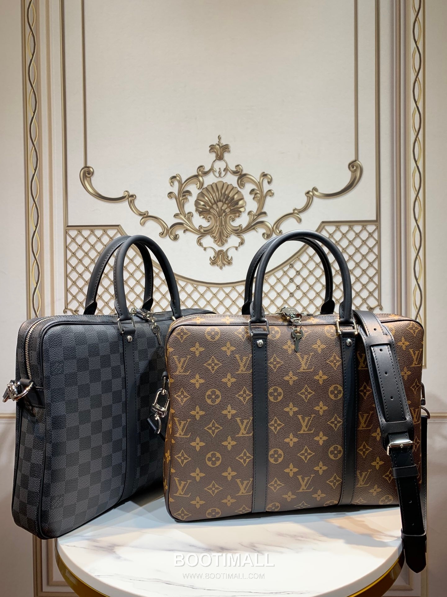 Louis Vuitton Porte Documents Voyage Monogram Macassar Canvas Briefcase with Zip Detail 루이비통 포르트 도큐먼트 보야주 모노그램 마카사르 캔버스 지퍼 브리프케이스 N41478 37cm 9