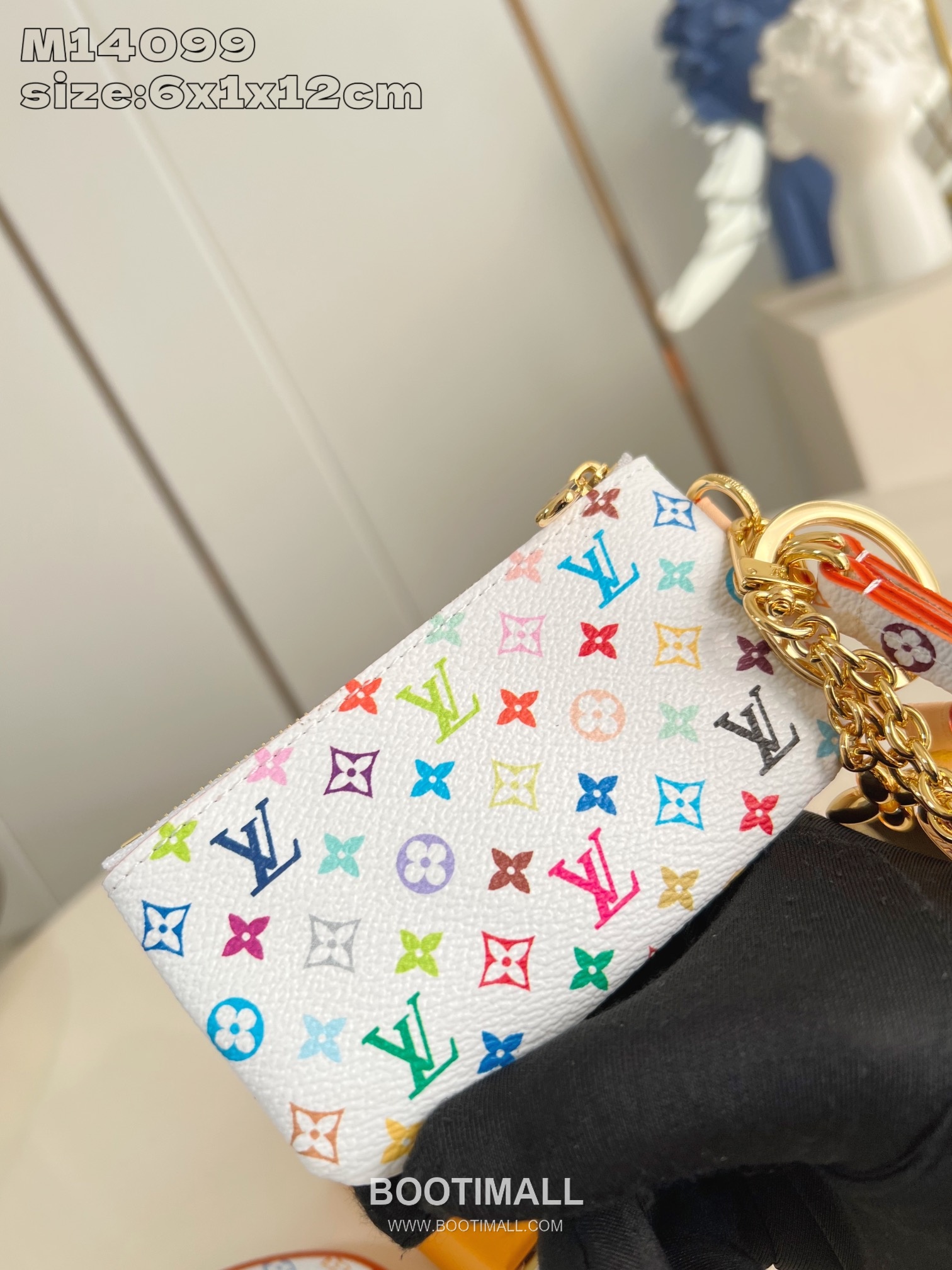 Louis Vuitton Phone Case Monogram Coated Canvas Pouch Wallet with Zip Detail 루이비통 폰 케이스 모노그램 코팅 캔버스 지퍼 파우치 지갑 M14099 12cm 6