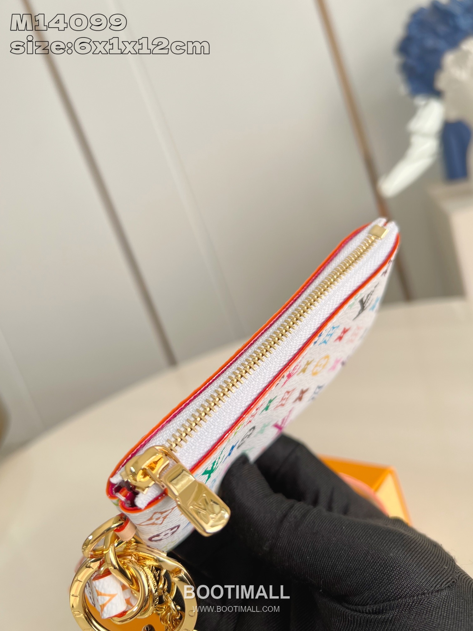 Louis Vuitton Phone Case Monogram Coated Canvas Pouch Wallet with Zip Detail 루이비통 폰 케이스 모노그램 코팅 캔버스 지퍼 파우치 지갑 M14099 12cm 7