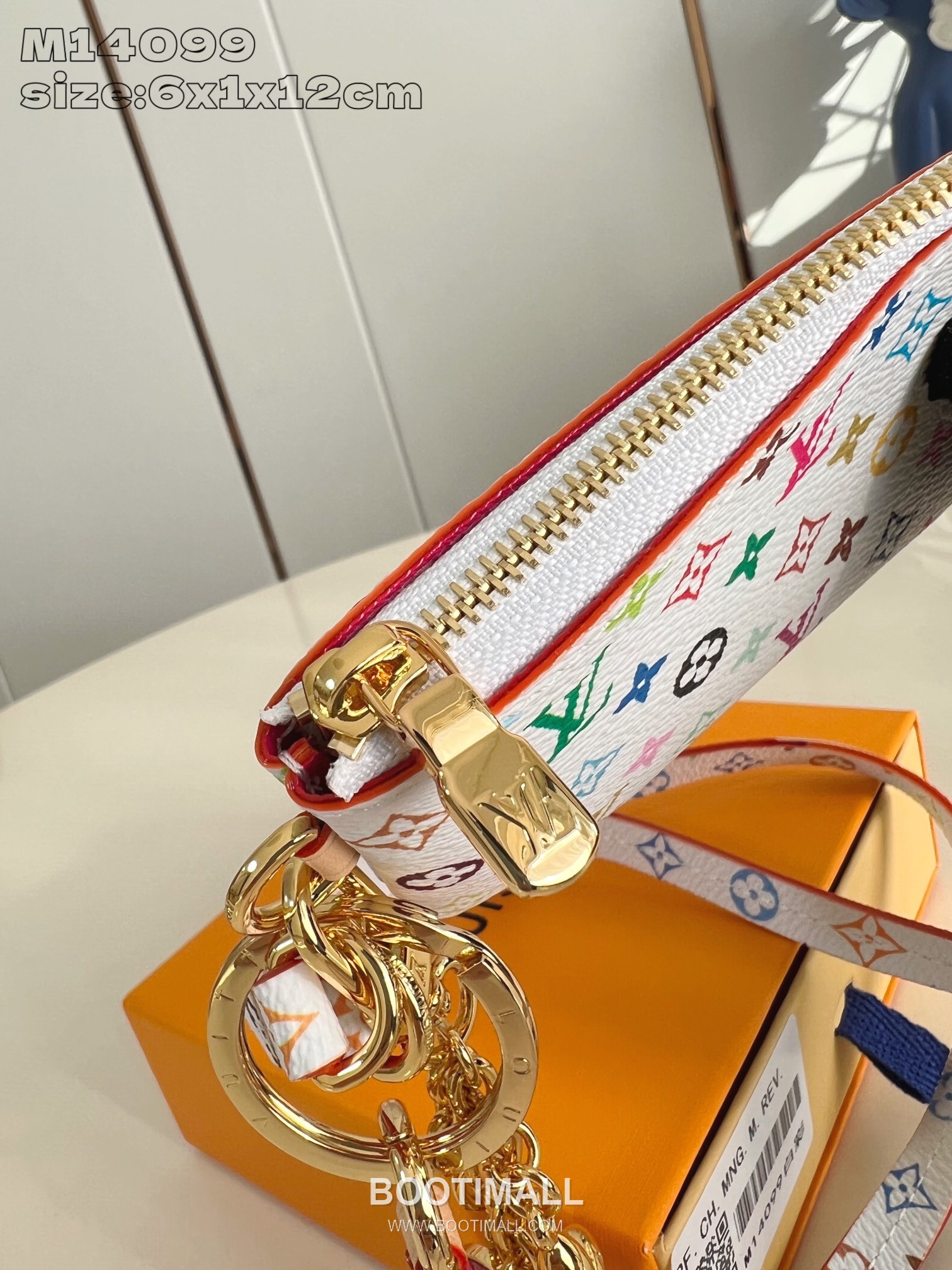 Louis Vuitton Phone Case Monogram Coated Canvas Pouch Wallet with Zip Detail 루이비통 폰 케이스 모노그램 코팅 캔버스 지퍼 파우치 지갑 M14099 12cm 8