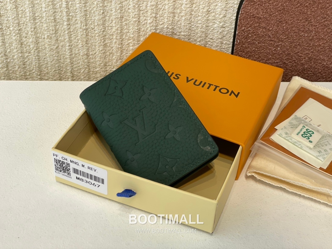 Louis Vuitton Pocket Organizer Monogram Taurillon Leather Card Holder Wallet with Embossed Detail 루이비통 포켓 오거나이저 모노그램 토릴론 레더 엠보싱 카드지갑 M83067 11.1cm 1