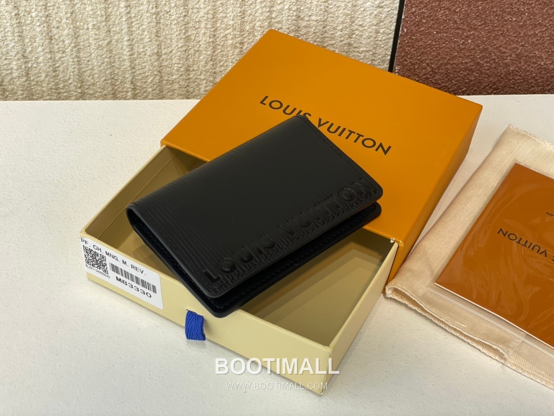 Louis Vuitton Pocket Organizer Epi XL Calfskin Leather Card Holder Wallet with Embossed Detail 루이비통 포켓 오거나이저 에피 XL 카프스킨 엠보싱 카드지갑 M83330 11.1cm 3
