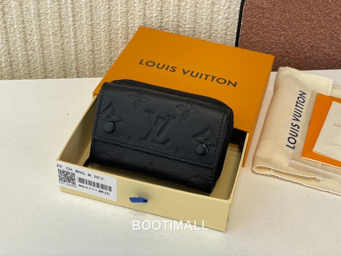 Louis Vuitton Zipped Organizer Monogram Eclipse Reverse Canvas Wallet with Zip Detail 루이비통 지퍼 오거나이저 모노그램 이클립스 리버스 캔버스 지퍼 지갑 M82771 10.5cm 1