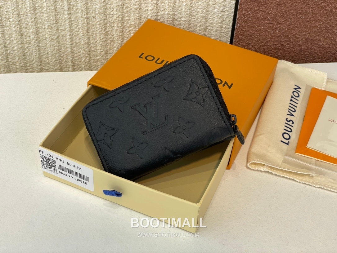 Louis Vuitton Zipped Organizer Monogram Eclipse Reverse Canvas Wallet with Zip Detail 루이비통 지퍼 오거나이저 모노그램 이클립스 리버스 캔버스 지퍼 지갑 M82771 10.5cm 2