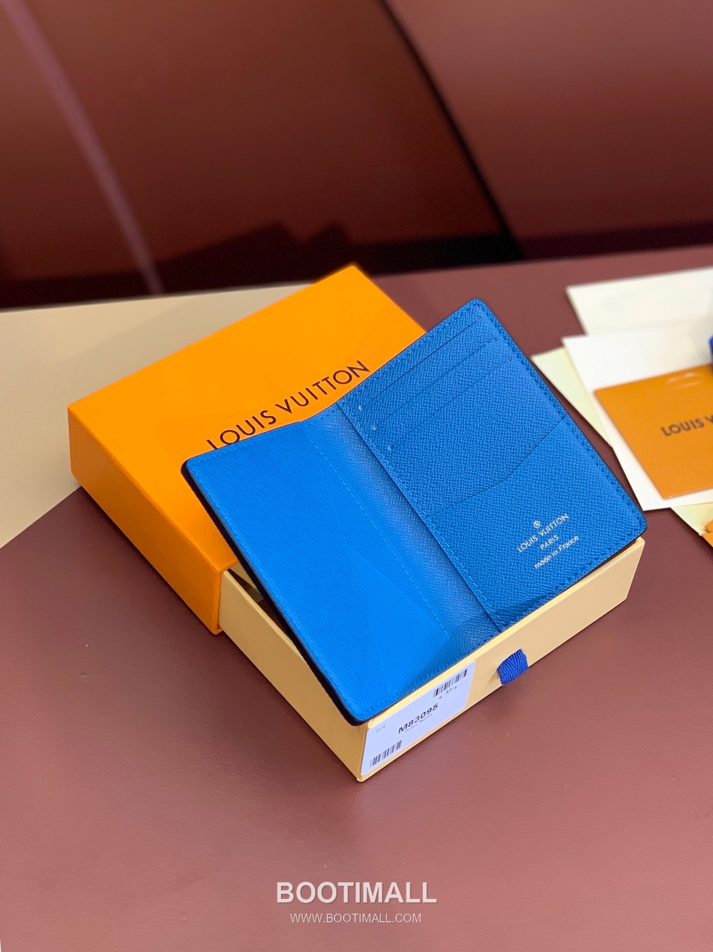 Louis Vuitton Pocket Organizer Taigarama Leather Monogram Eclipse Canvas Card Holder Wallet with Logo Detail 루이비통 포켓 오거나이저 타이가라마 레더 이클립스 캔버스 카드지갑 M83095 11cm 3