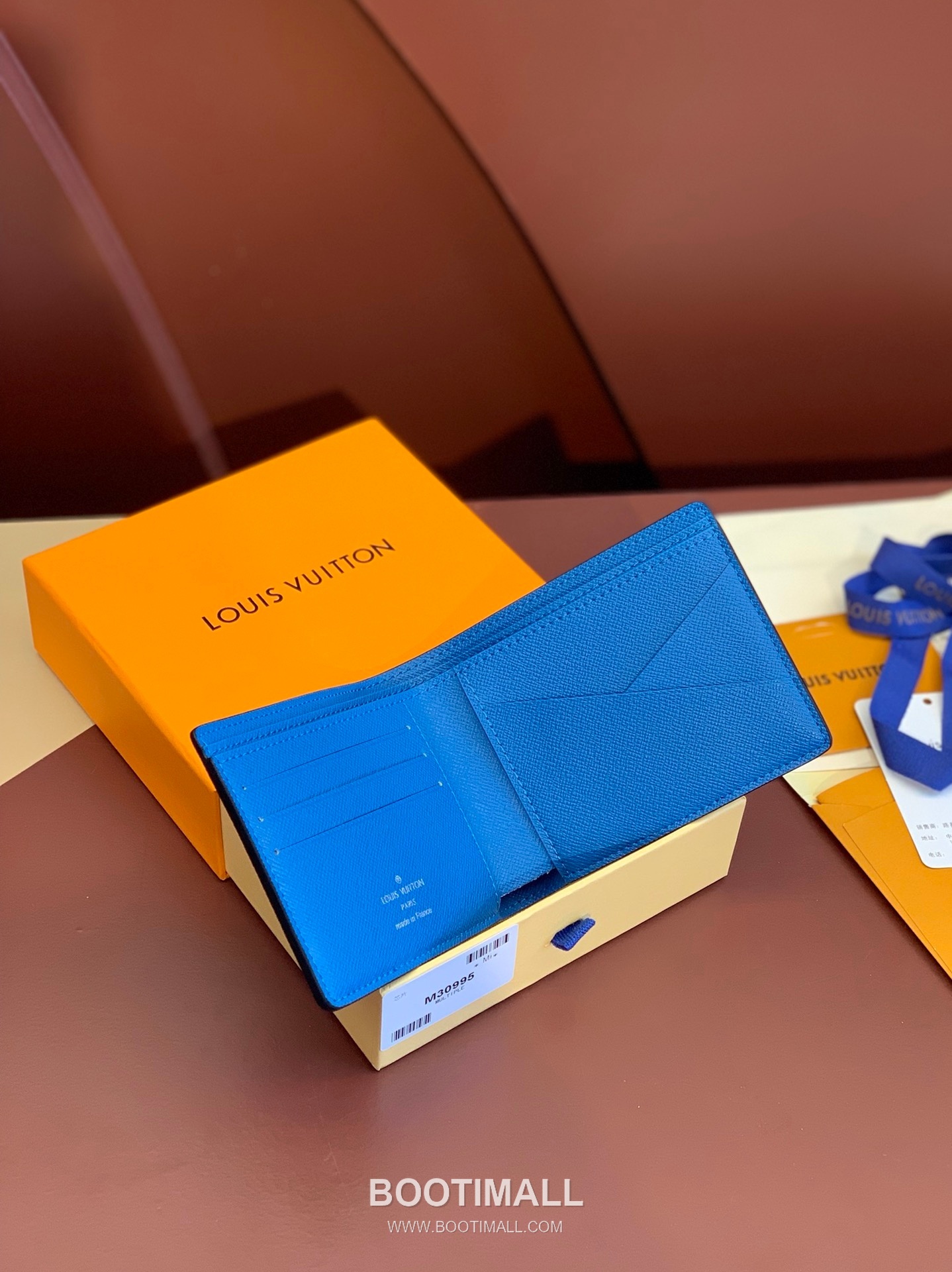 Louis Vuitton Multiple Wallet Taigarama Leather Monogram Eclipse Canvas Wallet with Card Slot Detail 루이비통 멀티플 월렛 타이가라마 레더 이클립스 캔버스 카드슬롯 반지갑 M30995 11.5cm 3