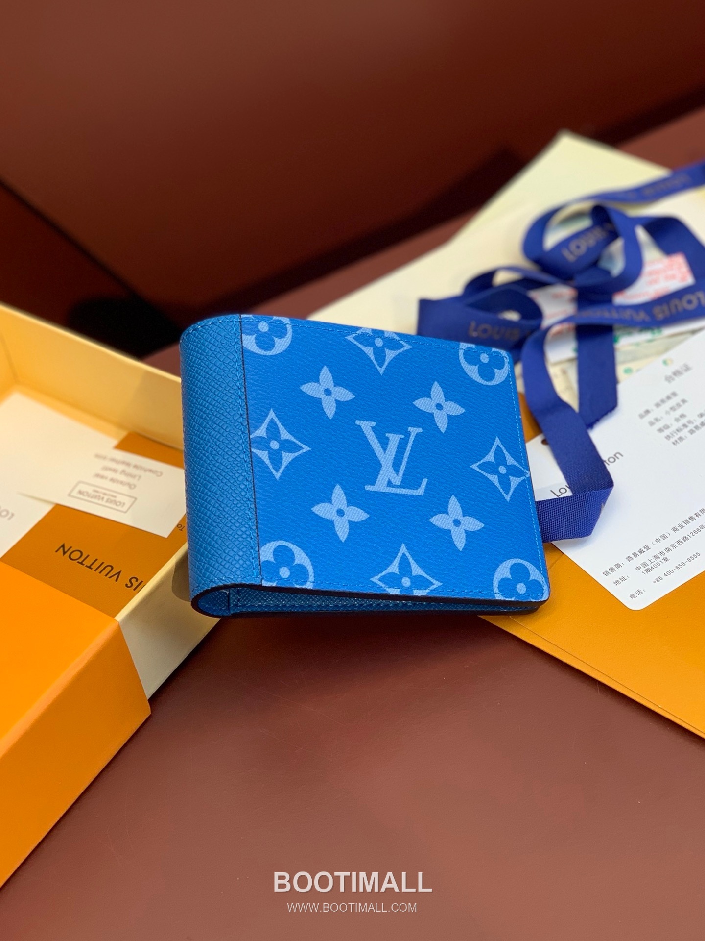 Louis Vuitton Multiple Wallet Taigarama Leather Monogram Eclipse Canvas Wallet with Card Slot Detail 루이비통 멀티플 월렛 타이가라마 레더 이클립스 캔버스 카드슬롯 반지갑 M30995 11.5cm 8