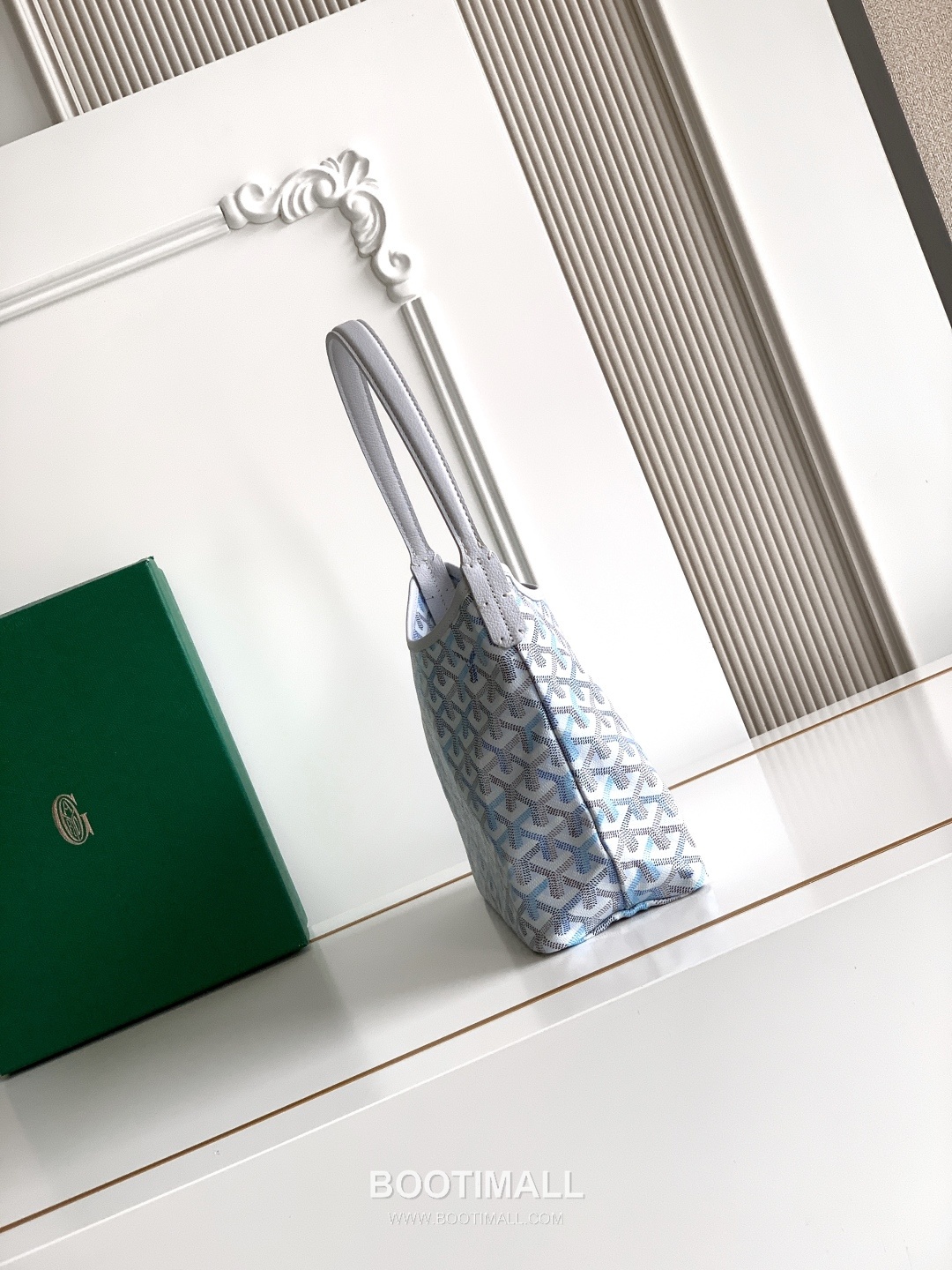 Goyard Bohème Mini Hobo Goyardine Canvas Leather Trim Shoulder Bag with Zip Pouch Detail 고야드 보헴 미니 고야딘 캔버스 그린 숄더백 S5505 25cm 3