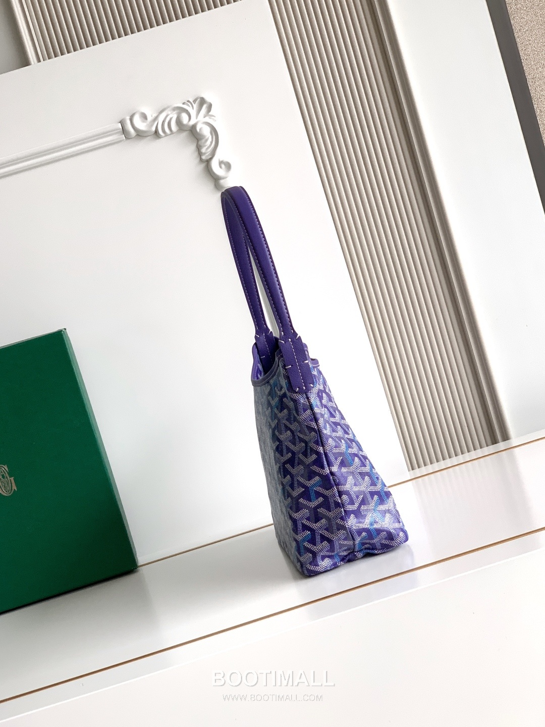 Goyard Bohème Mini Hobo Goyardine Canvas Leather Trim Shoulder Bag with Zip Pouch Detail 고야드 보헴 미니 고야딘 캔버스 그린 숄더백 S5505 25cm 3