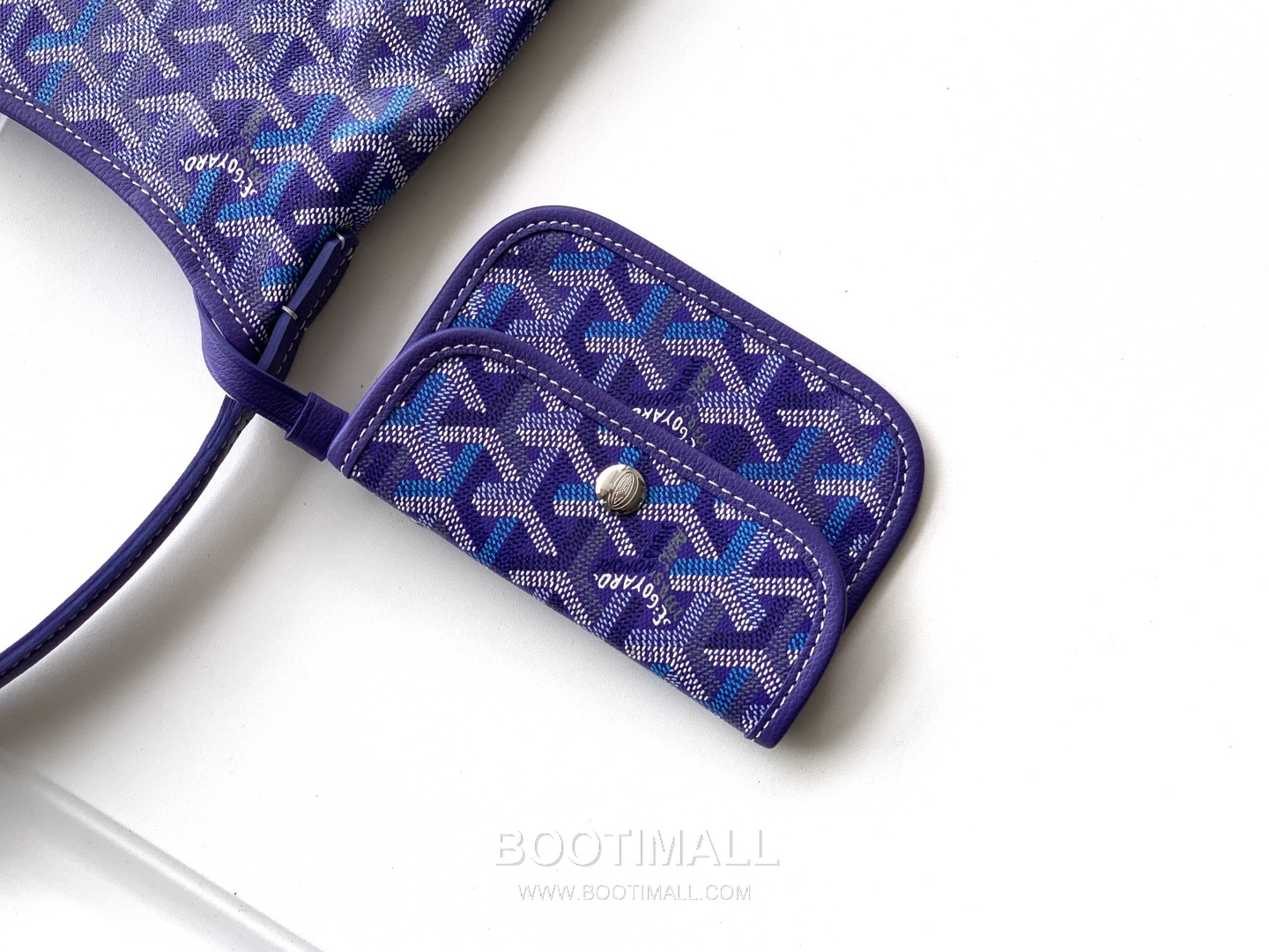 Goyard Bohème Mini Hobo Goyardine Canvas Leather Trim Shoulder Bag with Zip Pouch Detail 고야드 보헴 미니 고야딘 캔버스 그린 숄더백 S5505 25cm 5