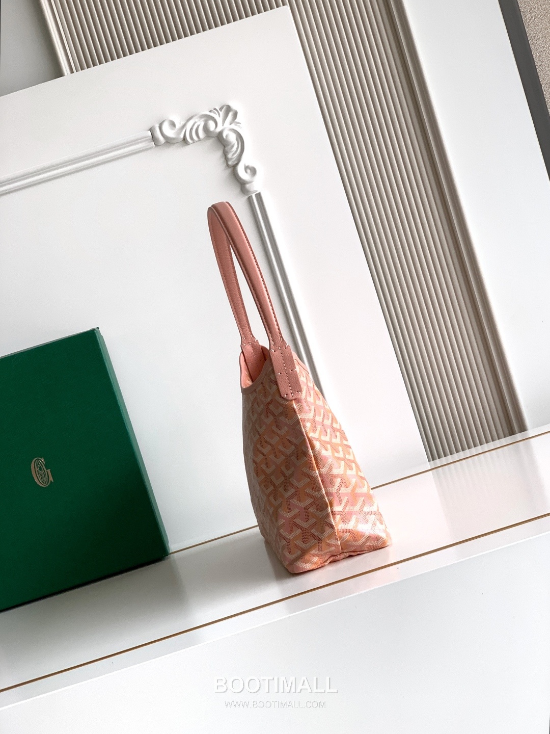 Goyard Bohème Mini Hobo Goyardine Canvas Leather Trim Shoulder Bag with Zip Pouch Detail 고야드 보헴 미니 고야딘 캔버스 그린 숄더백 S5505 25cm 3