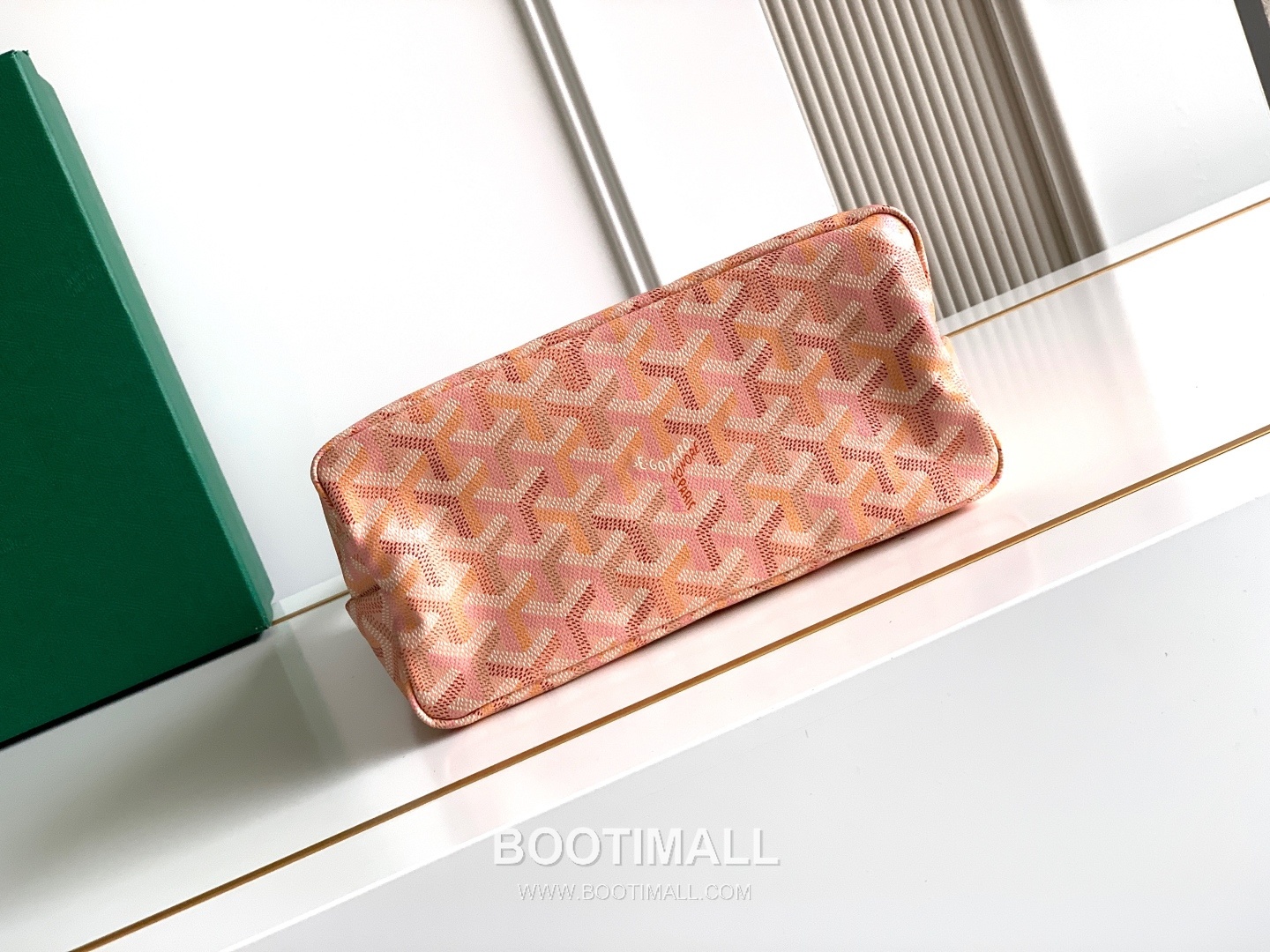 Goyard Bohème Mini Hobo Goyardine Canvas Leather Trim Shoulder Bag with Zip Pouch Detail 고야드 보헴 미니 고야딘 캔버스 그린 숄더백 S5505 25cm 4