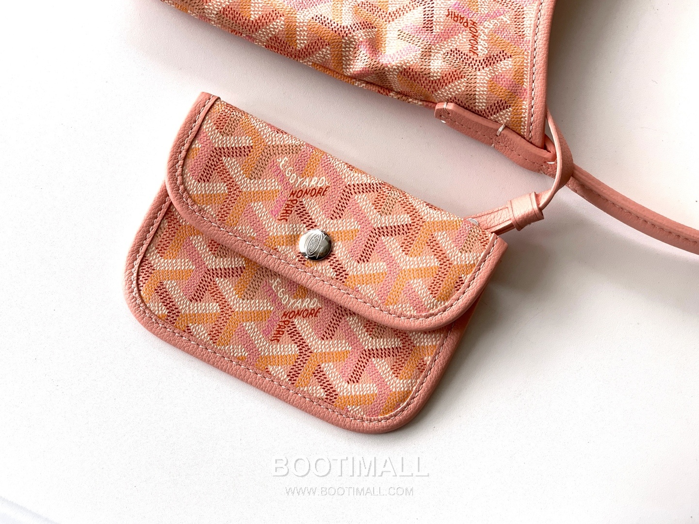 Goyard Bohème Mini Hobo Goyardine Canvas Leather Trim Shoulder Bag with Zip Pouch Detail 고야드 보헴 미니 고야딘 캔버스 그린 숄더백 S5505 25cm 5