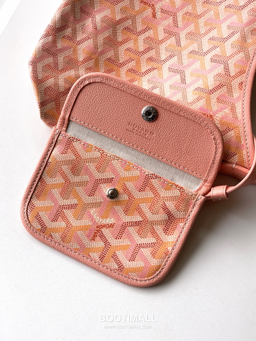 Goyard Bohème Mini Hobo Goyardine Canvas Leather Trim Shoulder Bag with Zip Pouch Detail 고야드 보헴 미니 고야딘 캔버스 그린 숄더백 S5505 25cm 6