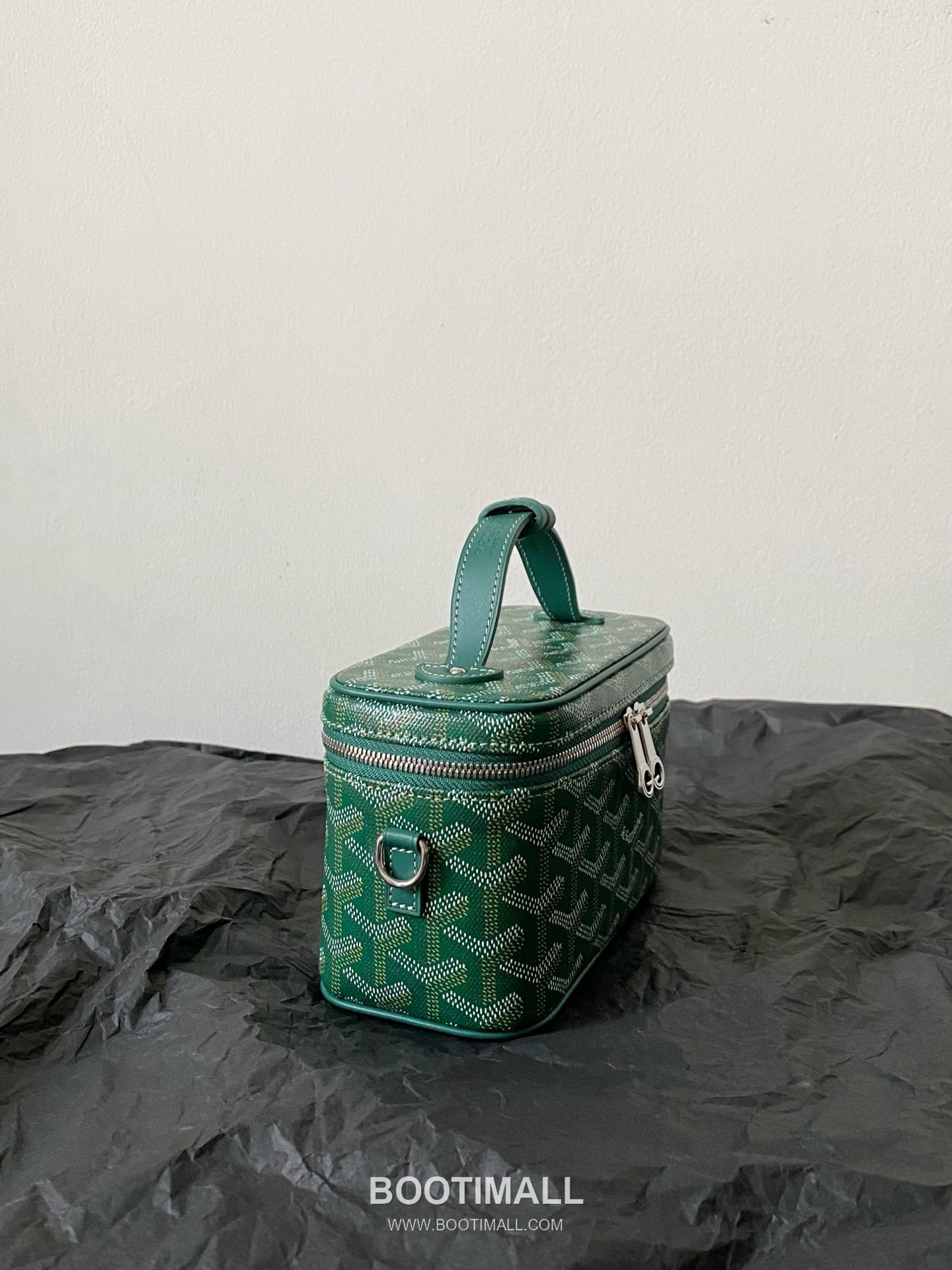 Goyard Muse Mini Goyardine Canvas Leather Trim Box Crossbody Bag with Top Handle Detail 고야드 뮤즈 미니 고야딘 캔버스 블랙 크로스 탑핸들 박스백 2047m 16cm 3