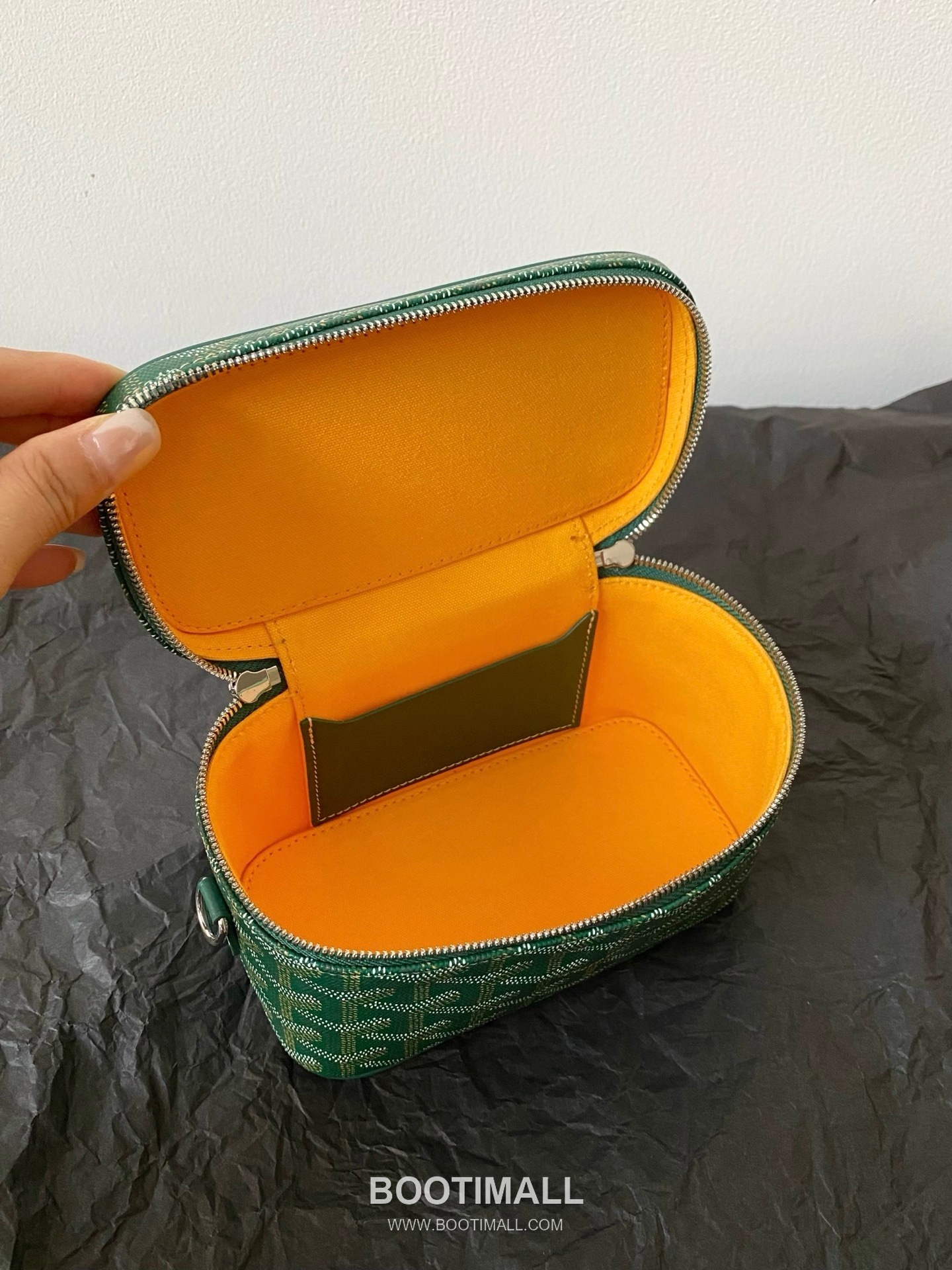 Goyard Muse Mini Goyardine Canvas Leather Trim Box Crossbody Bag with Top Handle Detail 고야드 뮤즈 미니 고야딘 캔버스 블랙 크로스 탑핸들 박스백 2047m 16cm 9