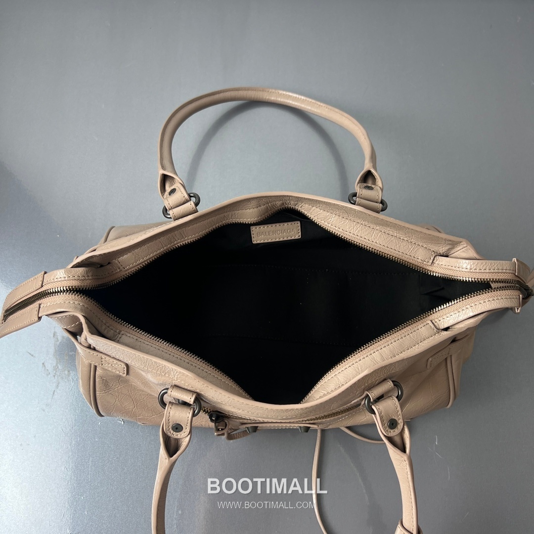 Balenciaga Le City East West Lambskin Leather Shoulder Top Handle Bag 발렌시아가 르 시티 이스트웨스트 램스킨 베이지 숄더 탑핸들백 8820 39.8cm 7