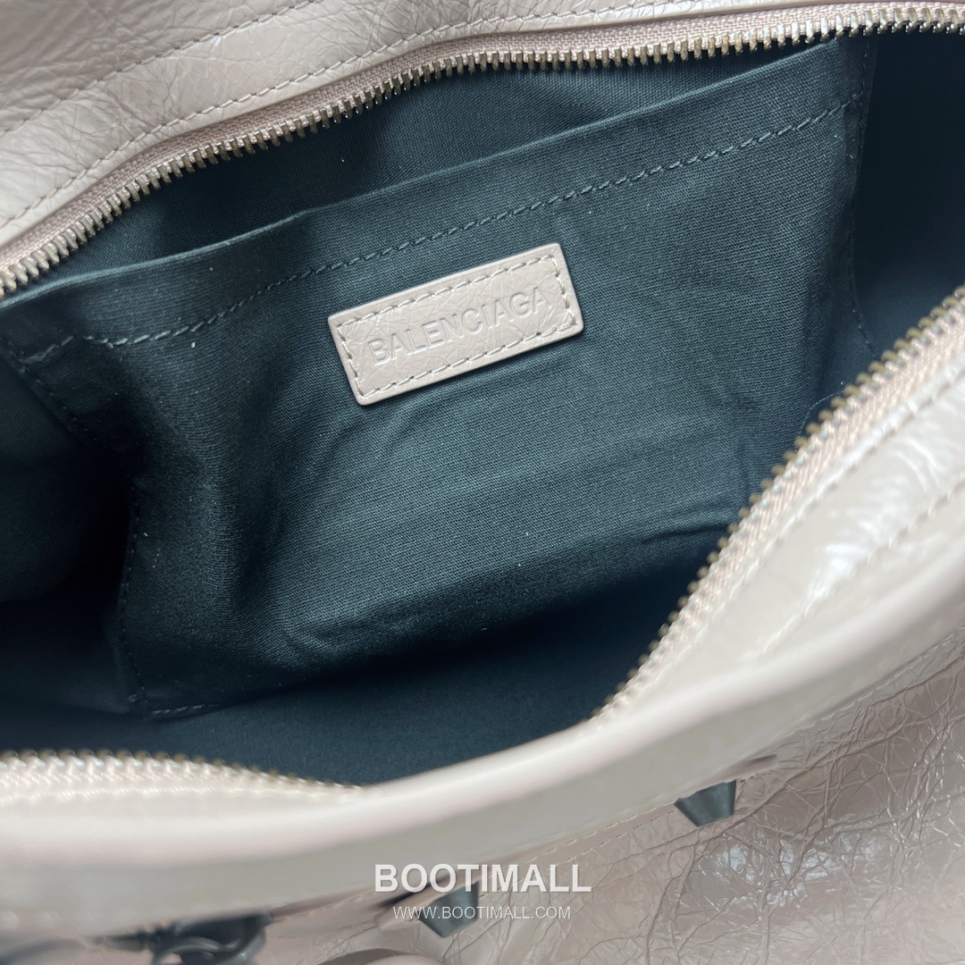 Balenciaga Le City East West Lambskin Leather Shoulder Top Handle Bag 발렌시아가 르 시티 이스트웨스트 램스킨 베이지 숄더 탑핸들백 8820 39.8cm 9