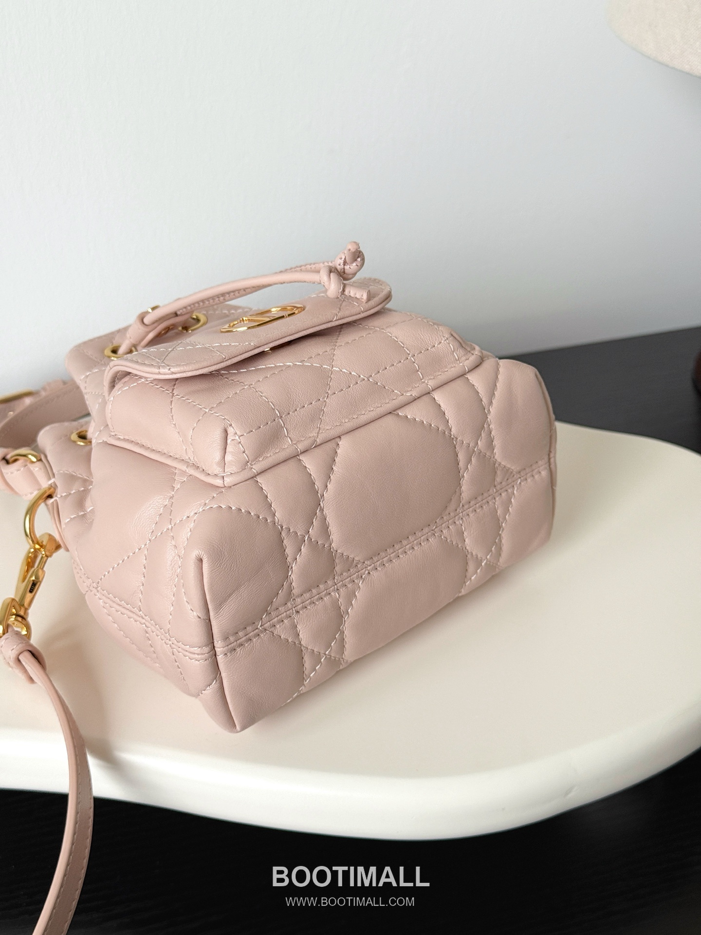 Dior Caro Bucket Lambskin Leather Crossbody Shoulder Bag 디올 카로 버킷 램스킨 블랙 크로스 숄더백 20cm 6
