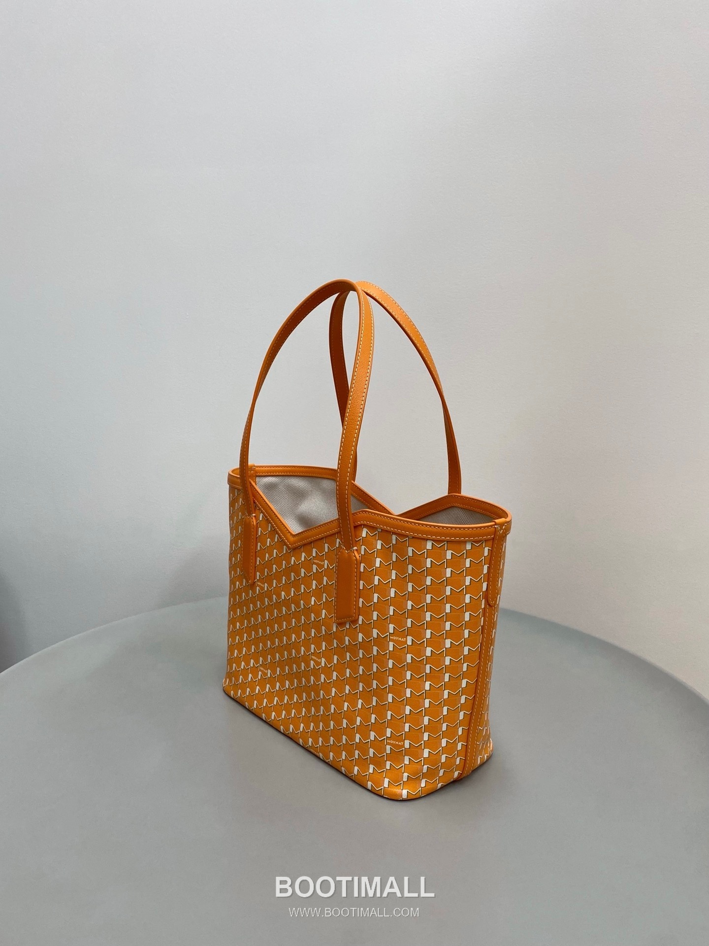 Moynat M Canvas Tote Canvas Leather Trim Tote Bag 모이나 M 캔버스 그레이 토트백 C13001m 39cm 6