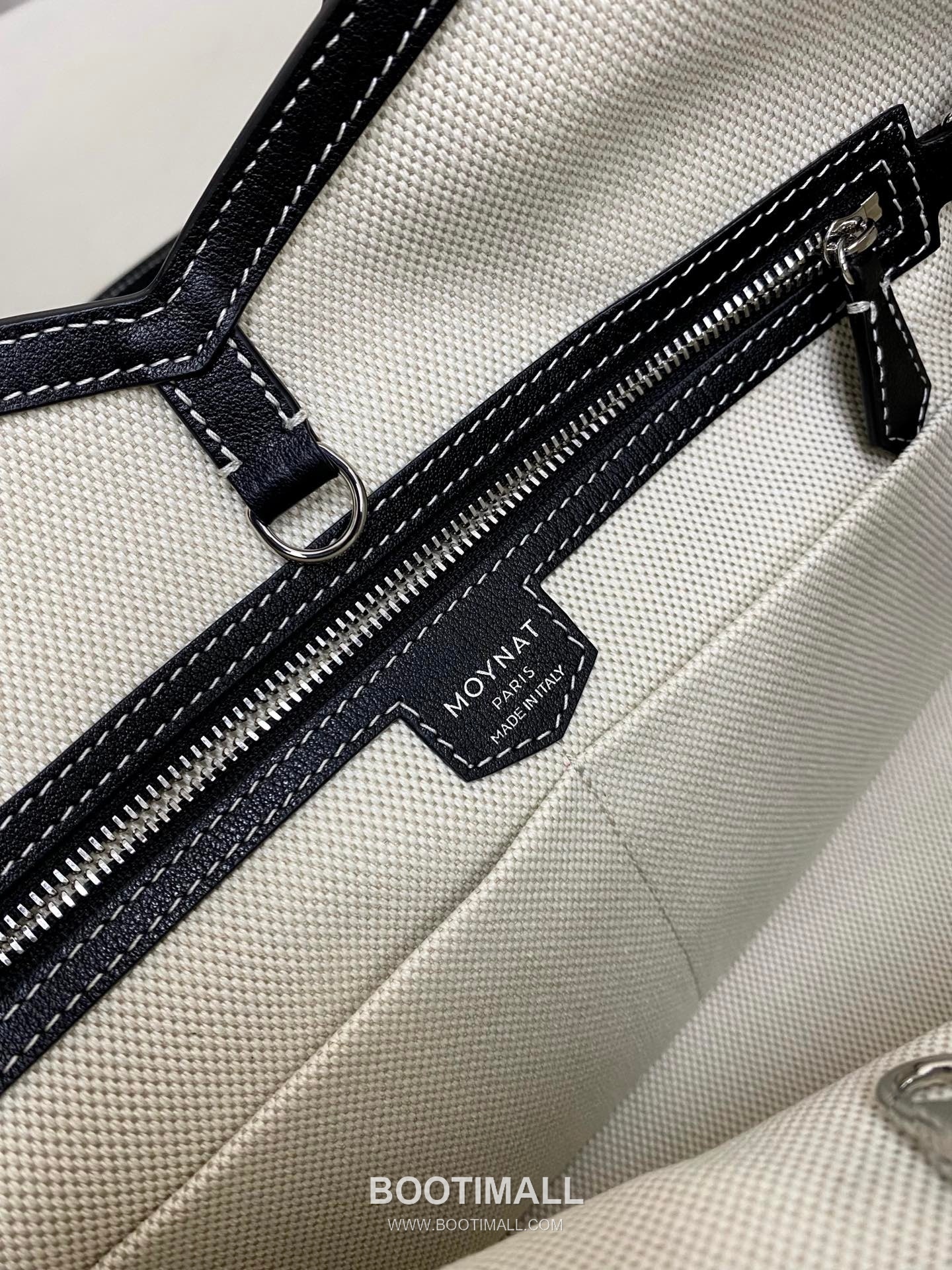 Moynat M Canvas Tote Canvas Leather Trim Tote Bag 모이나 M 캔버스 그레이 토트백 C13001m 39cm 10