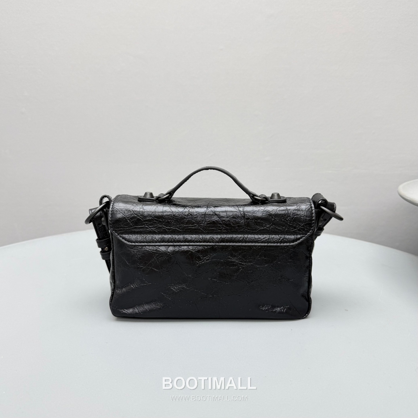 Balenciaga Le City Nano Mini Crinkled Leather Top Handle Crossbody Bag 발렌시아가 르 시티 나노 미니 크링클 레더 화이트 탑핸들 크로스백 92402 22cm 4