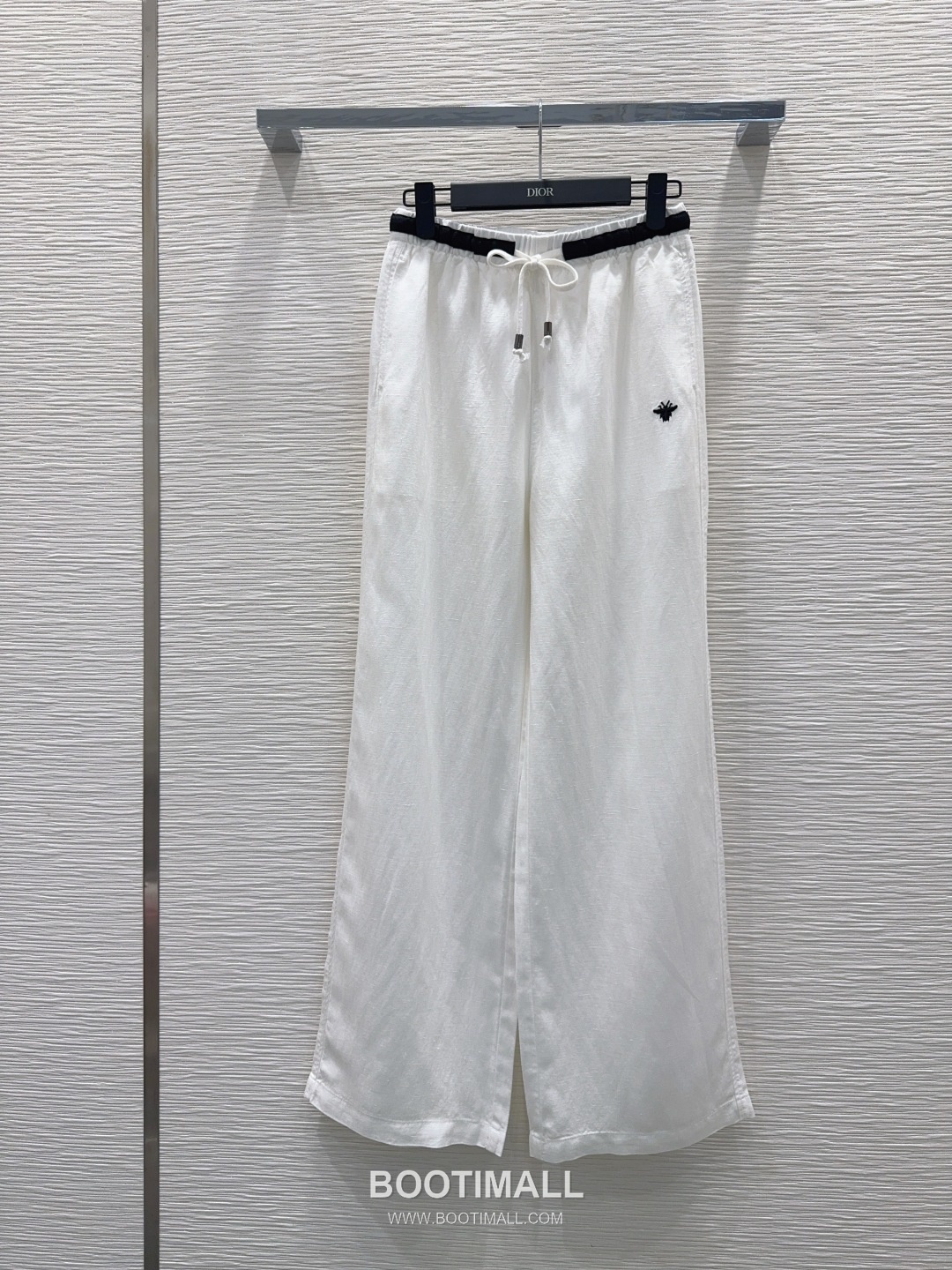 Dior SS26 Linen Straight Fit Pants 디올 SS26 린넨 스트레이트핏 블랙 팬츠 10