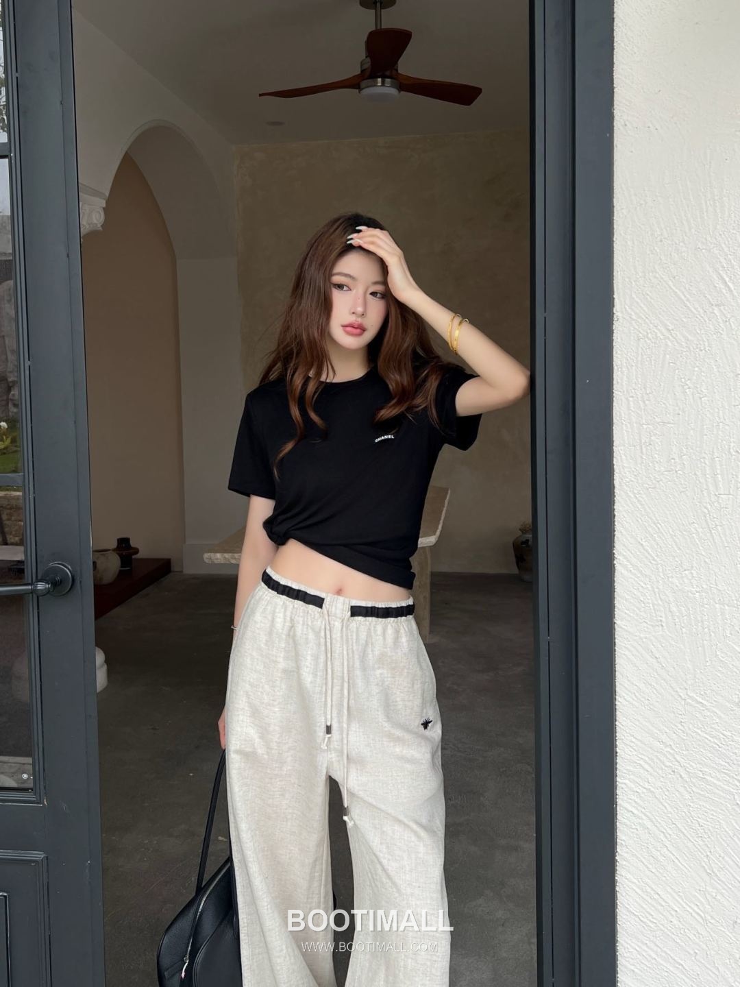 Dior SS26 Linen Straight Fit Pants 디올 SS26 린넨 스트레이트핏 블랙 팬츠 4