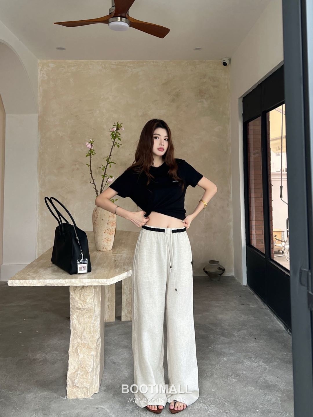 Dior SS26 Linen Straight Fit Pants 디올 SS26 린넨 스트레이트핏 블랙 팬츠 8