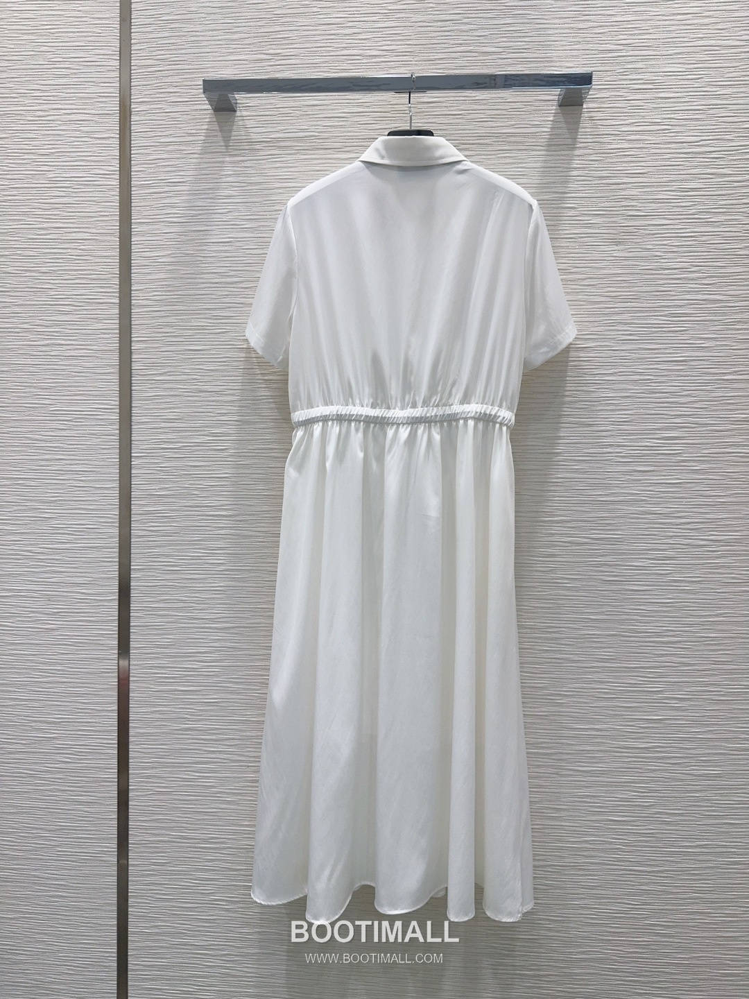 Prada SS26 Polyester Adjustable Waist Logo Sleeve One Piece 프라다 SS26 폴리에스터 허리조절 로고 슬리브 블랙 원피스 18