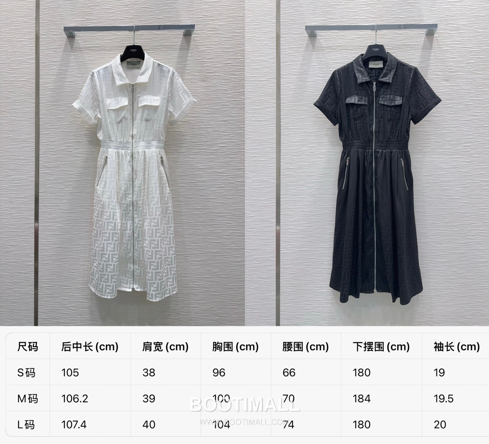 Fendi SS26 Acetate Jacquard Zip Collar Short Sleeve One Piece 펜디 SS26 아세테이트 자카드 집업 카라 블랙 원피스 9