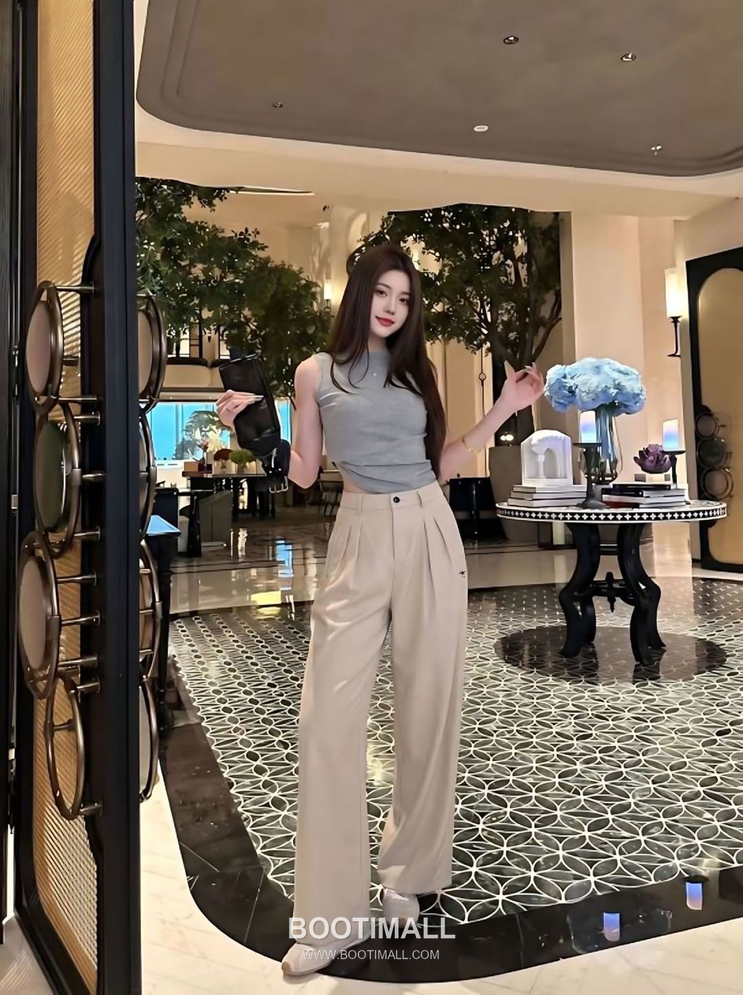 Dior SS26 Cotton Texture Straight Fit Pants 디올 SS26 코튼 텍스처 스트레이트핏 블랙 팬츠 1