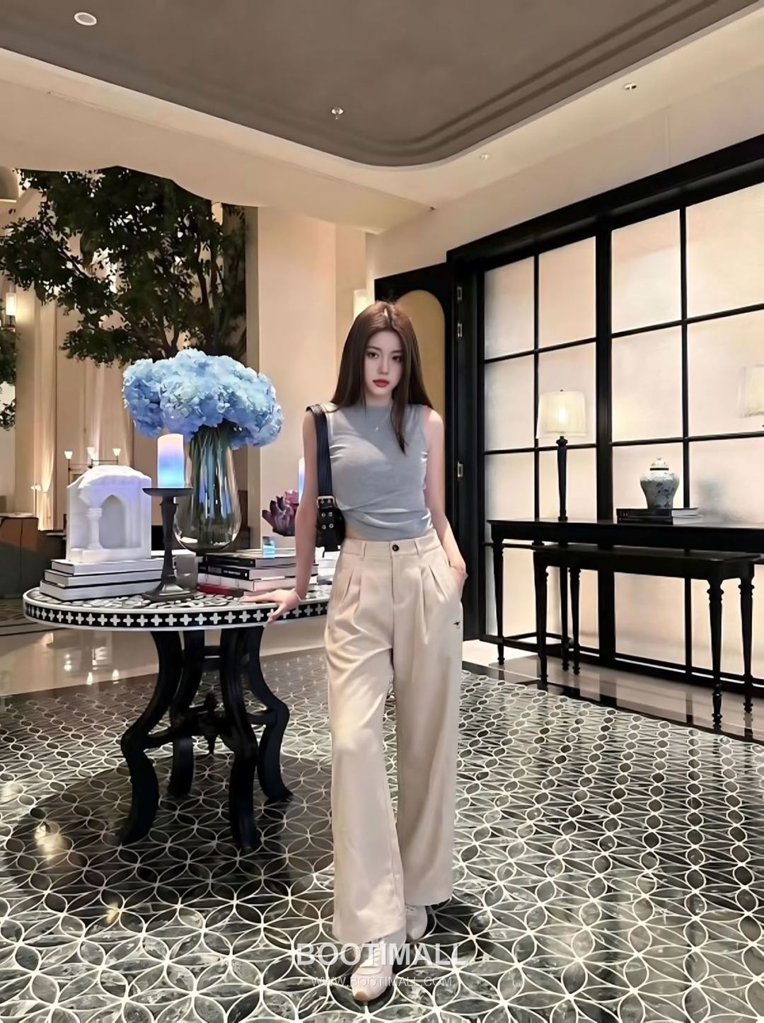 Dior SS26 Cotton Texture Straight Fit Pants 디올 SS26 코튼 텍스처 스트레이트핏 블랙 팬츠 3
