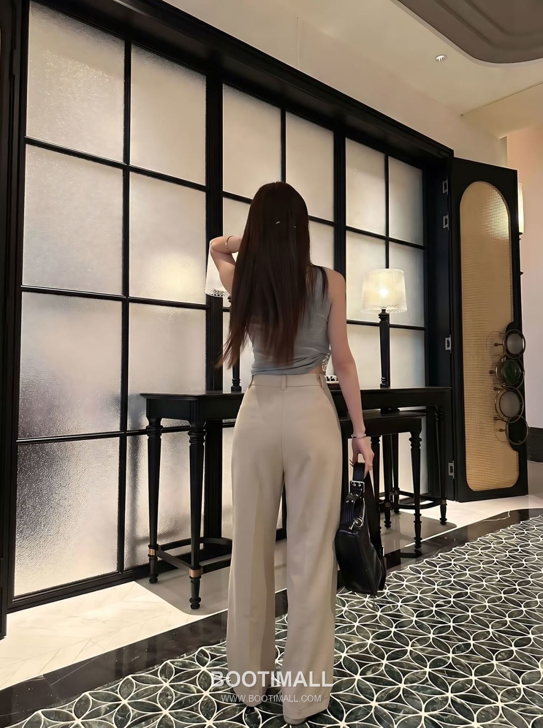 Dior SS26 Cotton Texture Straight Fit Pants 디올 SS26 코튼 텍스처 스트레이트핏 블랙 팬츠 5