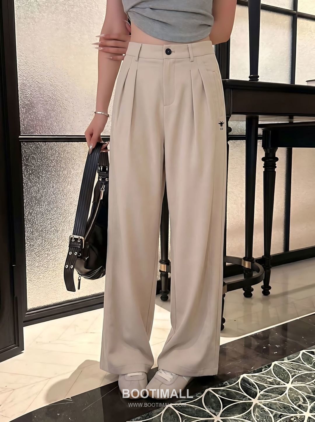 Dior SS26 Cotton Texture Straight Fit Pants 디올 SS26 코튼 텍스처 스트레이트핏 블랙 팬츠 6