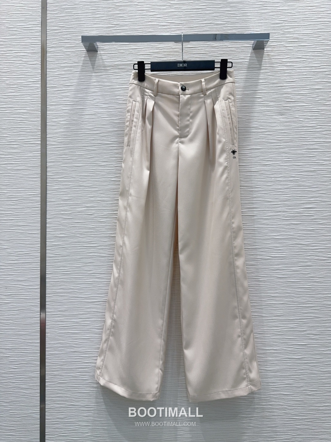 Dior SS26 Cotton Texture Straight Fit Pants 디올 SS26 코튼 텍스처 스트레이트핏 블랙 팬츠 8